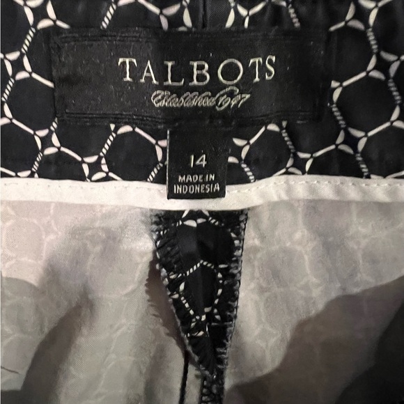Talbots signature pants navy/white size 14 - Picture 2 of 4